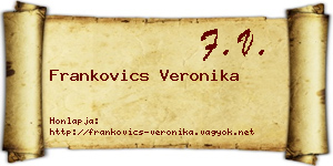 Frankovics Veronika névjegykártya